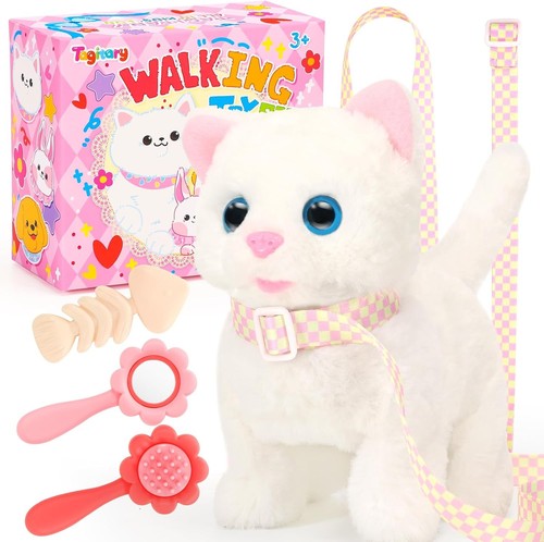 Soft plush electronic cat - soft,