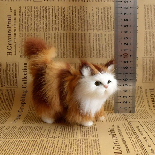 Cute realistic cat - plush, toy