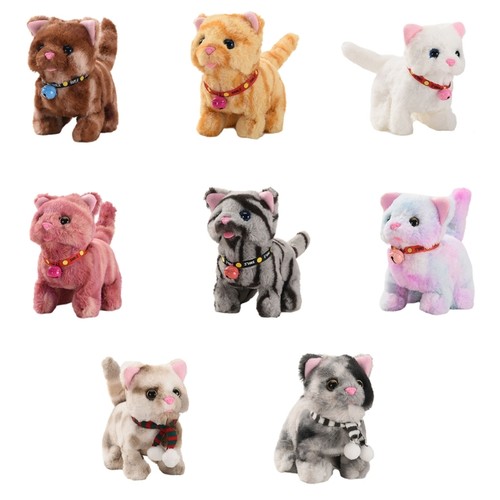 Interactive plush cat toy with - plush,