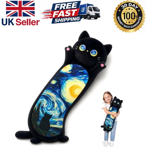Long starry cat plush - starry, pillow