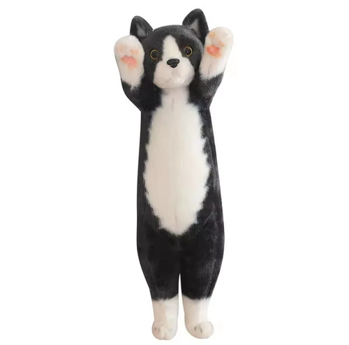Black long kitten cat plush - long,