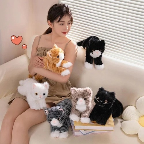 Realistic kitten plush toy - kitten,