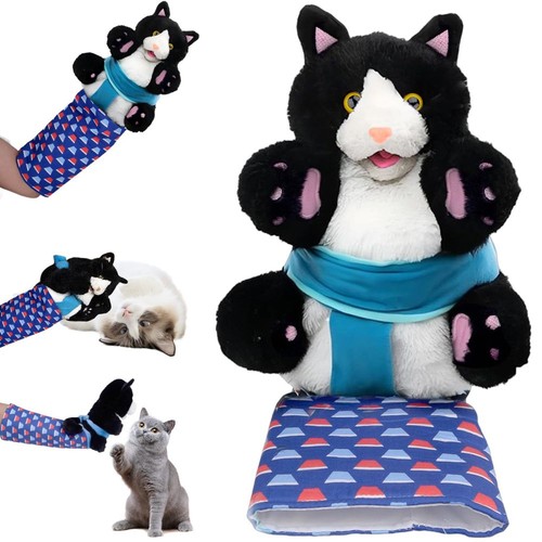 Cat wrestling puppet - wrestling,
