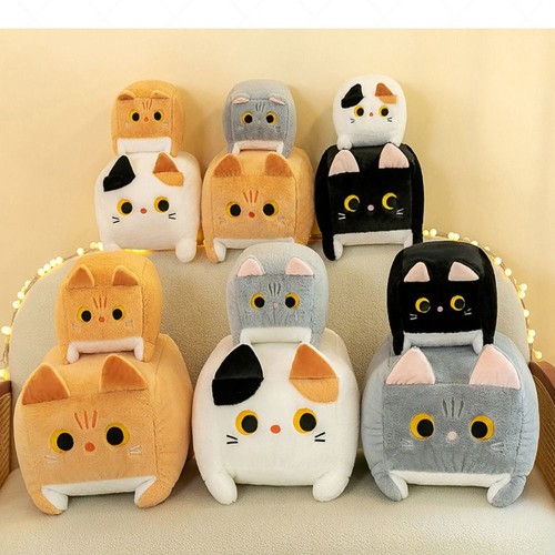 Cute cube cat - cube, plush