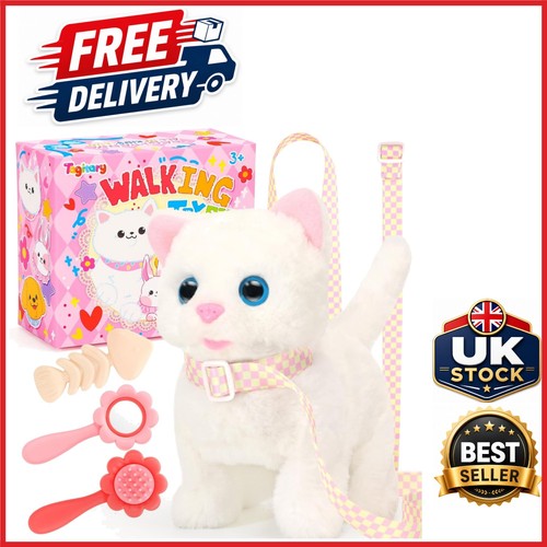 Soft plush cat - toy, for