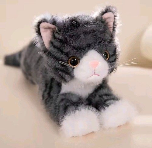 Cute realistic kitten plush - cute,