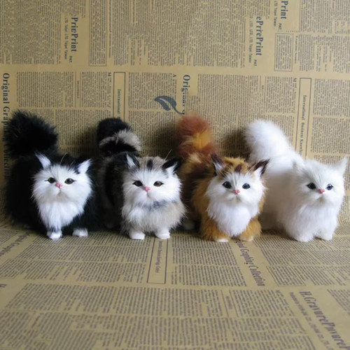 Cute realistic cat - cat, toy