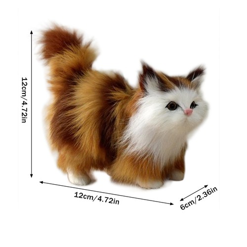 Realistic cat stuffed plush - realistic,