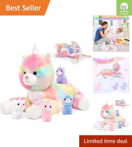 Plush unicorn cat teddy toy - unicorn,