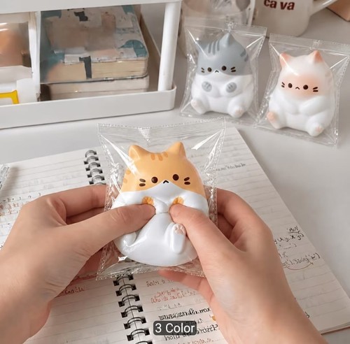 Cute cat squishy toy - cute,